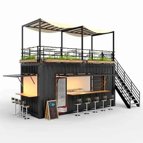 Customized Container With Floor Modular Coffee Shop Container Bar