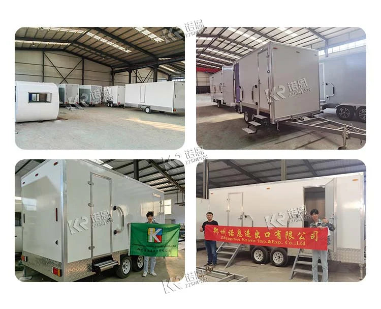 2023  Vip Mobile Luxury Portable Shower Washroom Restroom Toilet Trailer Outdoor Portable Manufacturers