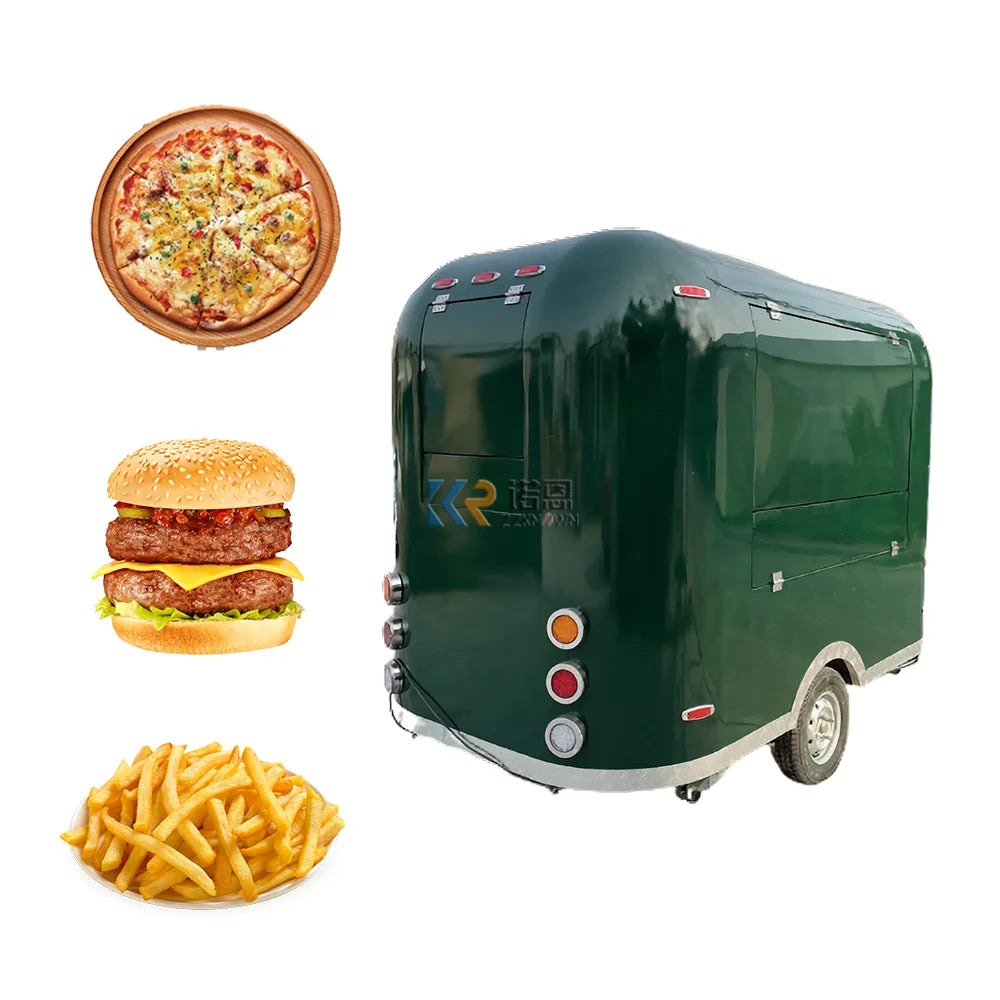 Camión de comida Ce Dot con cocina totalmente personalizada Remolques de comida para barbacoa Totalmente equipados Estándares de EE. UU. Carrito de helados con congelador