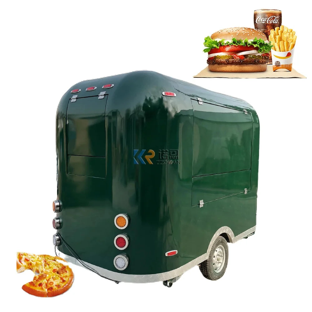 BBQ Food Truck Pizza Burger Ice Cream Coffee Cart Custom Food Trailer Van Manufacture