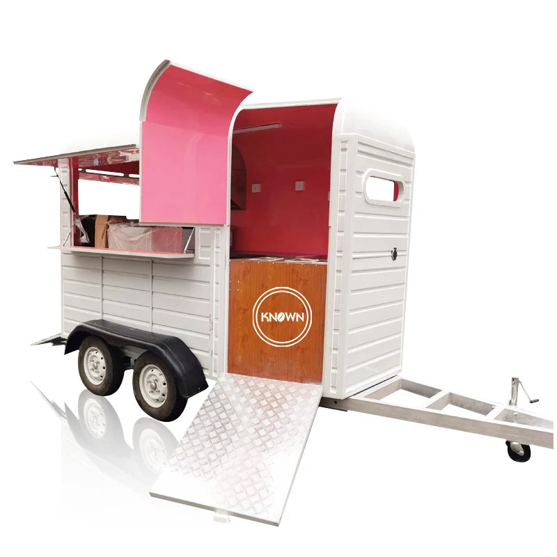 OEM Customized Food Trailer Ice Cream Vending Cart Outdoor Street Kitchen Breakfast Catering Kiosk with CE