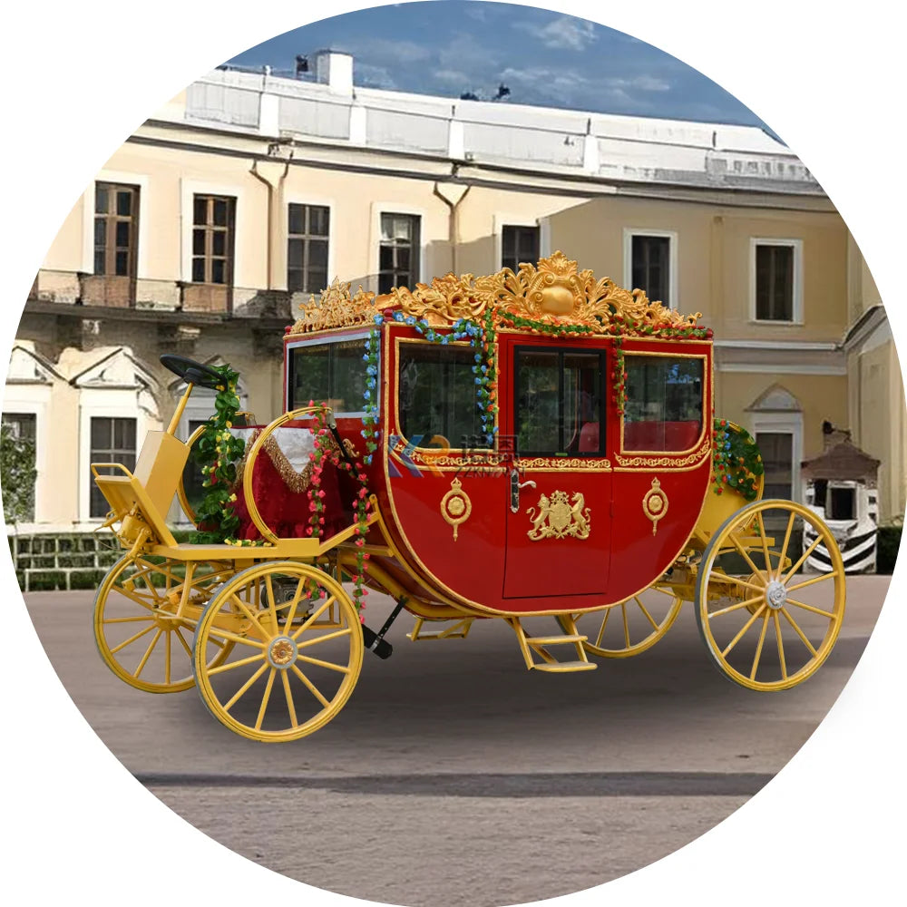 Tourisme européen William Prince Electric Carriage Mariage Electric New Sightseeing Horse Carriage