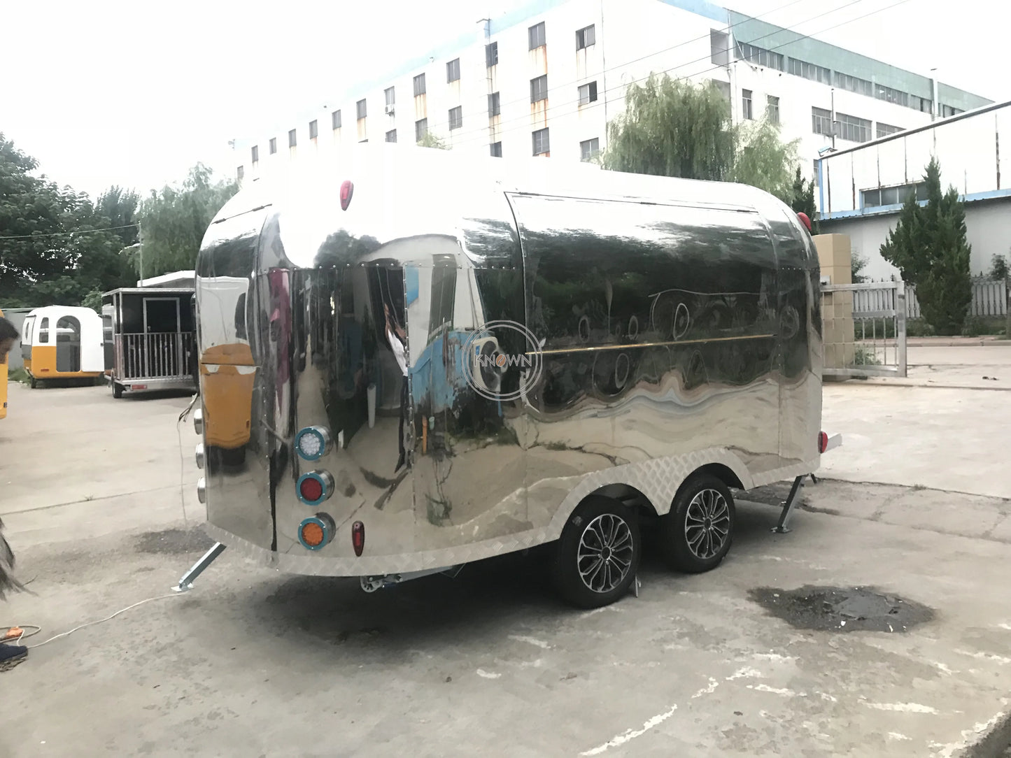 Remolque de comida Airstream de gran venta con certificado DOT CE, carrito de comida rápida móvil, camión de comida totalmente equipado a la venta en EE. UU.