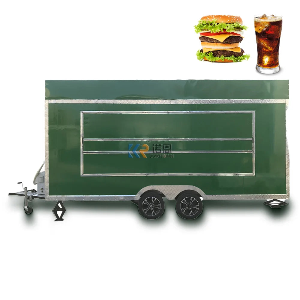 2023 Street Food Vendor Trailer Truck For Usa Sale Egg Fully Equipped USA Standards Food Trailers