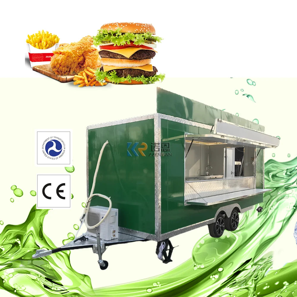 Customized Stage Trailer Coffee Carts Mobile Marketing Stage Truck Mobile Bar Trailer Food Truck