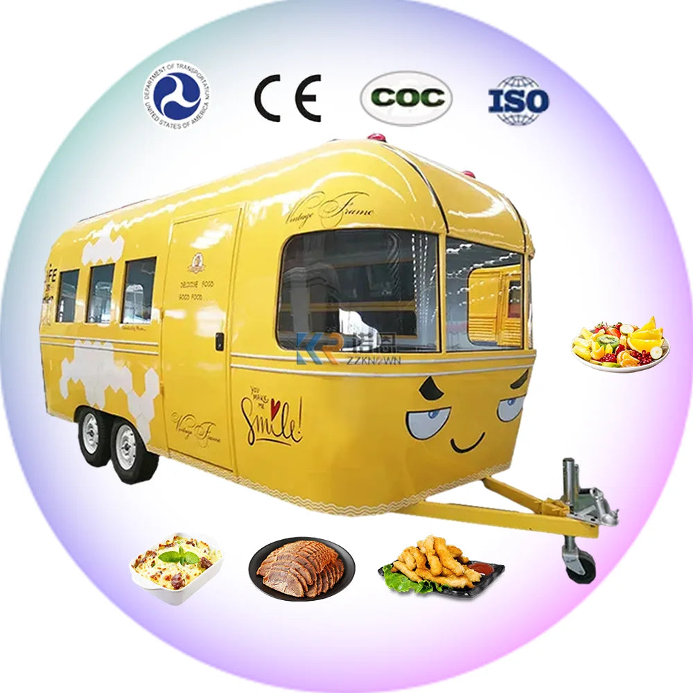 2023 Innovative Product For Sale Multifunctional Catering Mobile Food Trucks Stainless Steel Food Truck Trailer