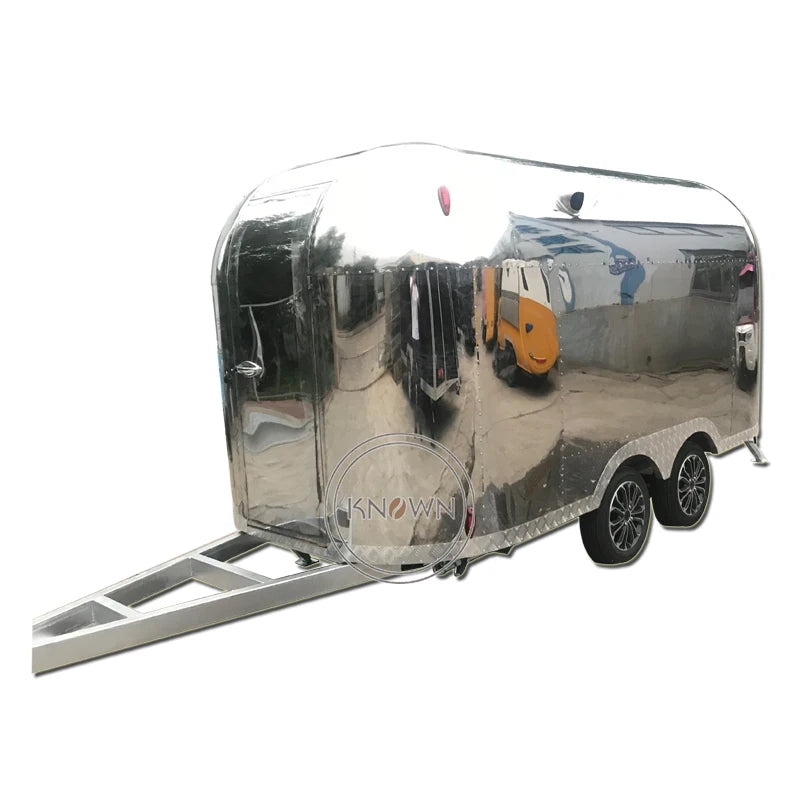 Remolque de comida Airstream de gran venta con certificado DOT CE, carrito de comida rápida móvil, camión de comida totalmente equipado a la venta en EE. UU.