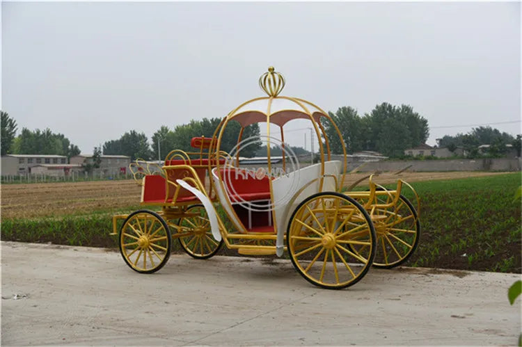 OEM Royal Cinderella Christmas Pumpkin Horse Wedding Carriage Rickshaw Europe Style