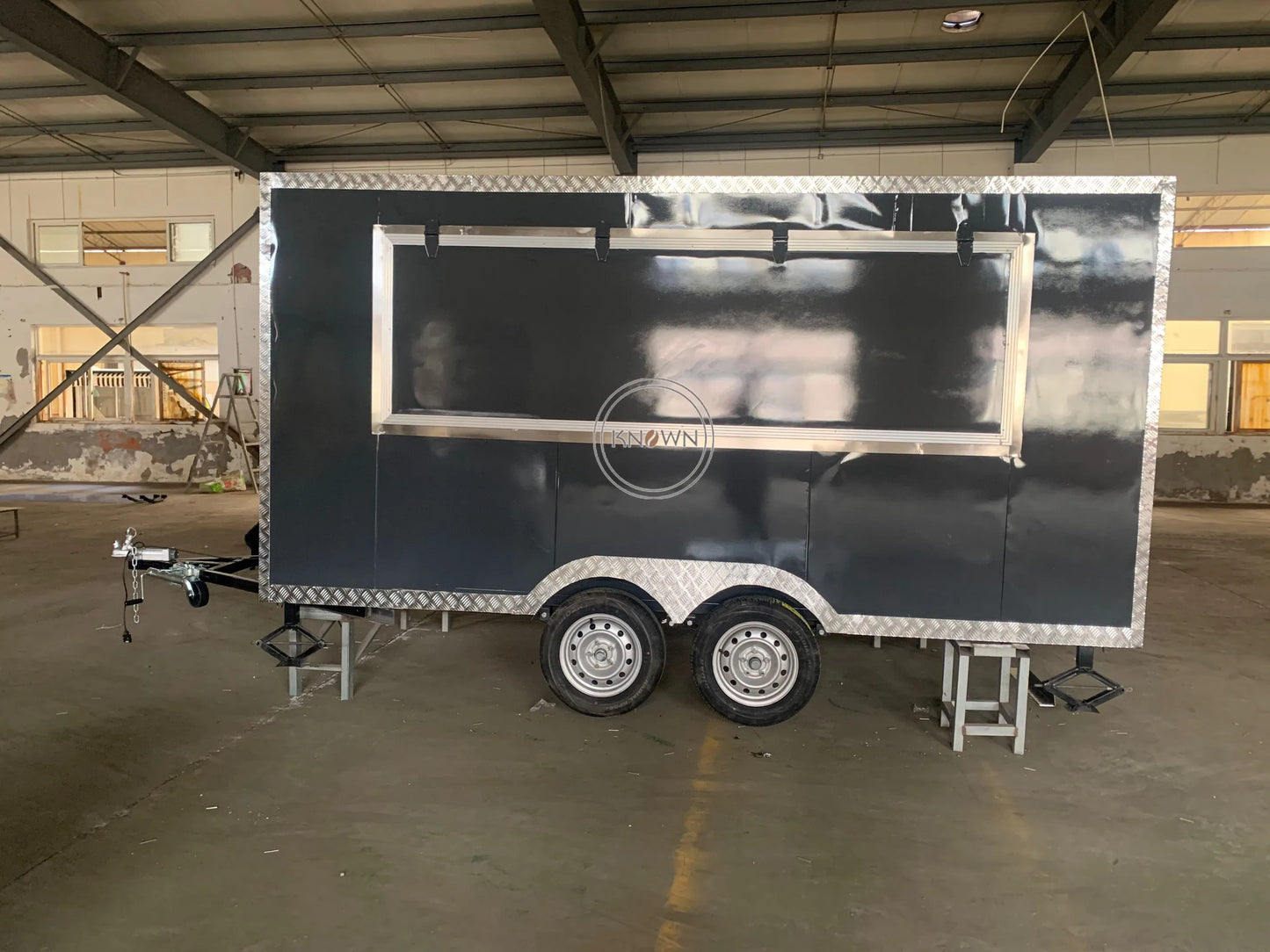 2023 13 ft Mobile Food Truck Dining Food Trailer For Europe Vendors Hotdog Food Cart Customized