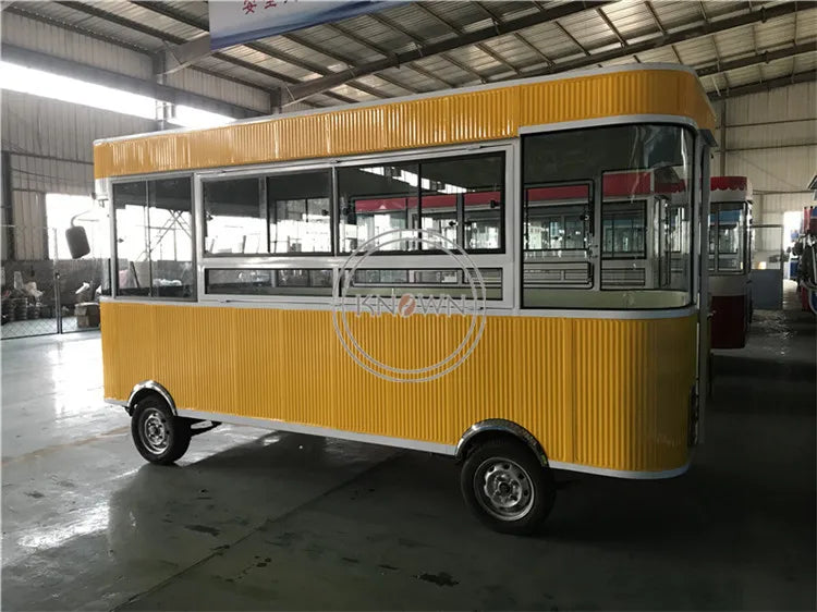 2023 Electric Fast Food Truck for Sale Europe Mobile Hot Dog Cart CE Certification Food Trailer with Full Kitchen