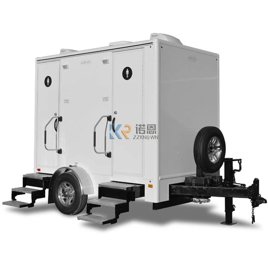 2023 New Type Customized Restroom Toilets and Shower Outdoor Bathroom Trailer Toilet Mobile Portable Toilet or Trailer For Sale