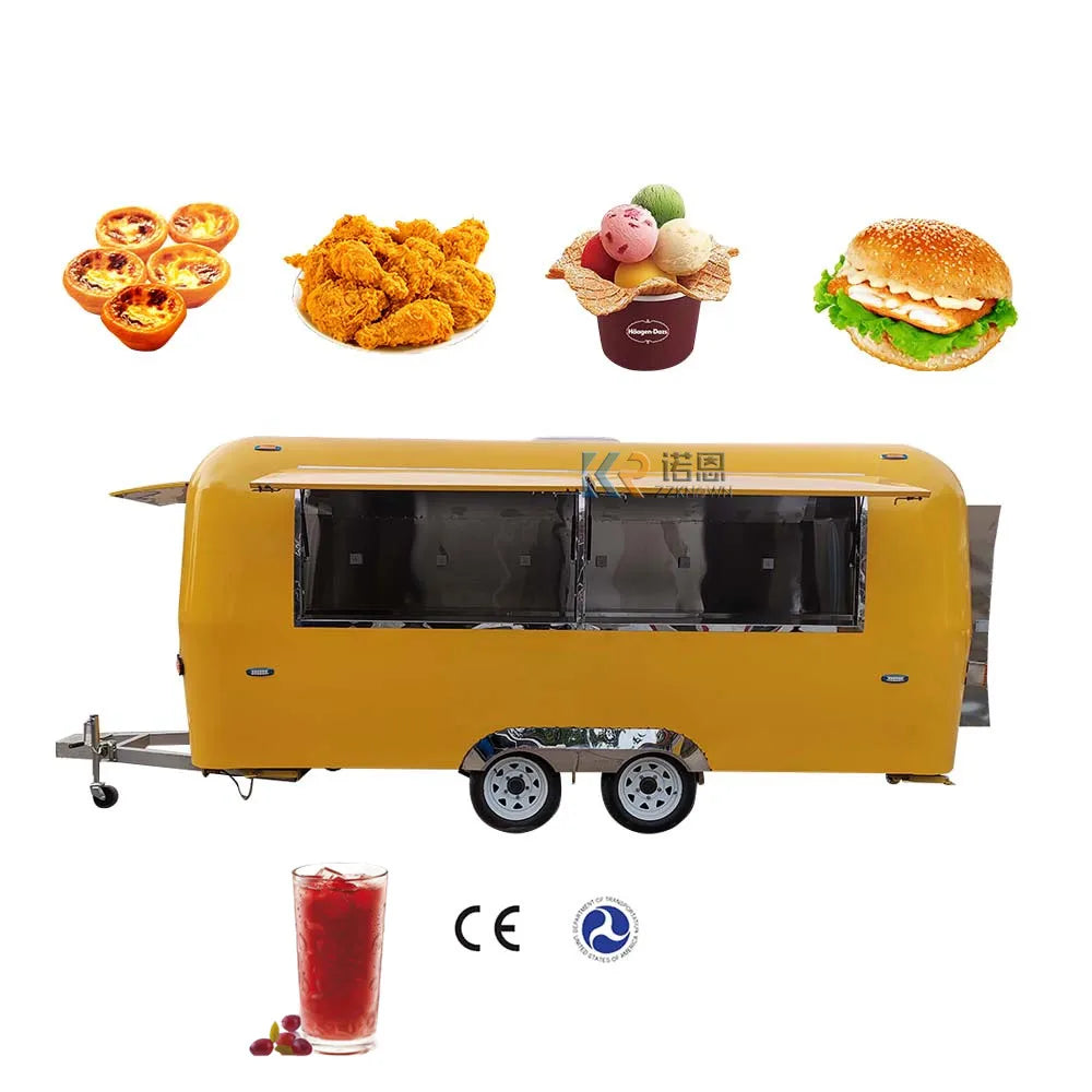 Factory Price Popular Street Catering Trailer Mobile Food Truck Food Trailer With VIN Custom Airstream Cart Concession For Sale