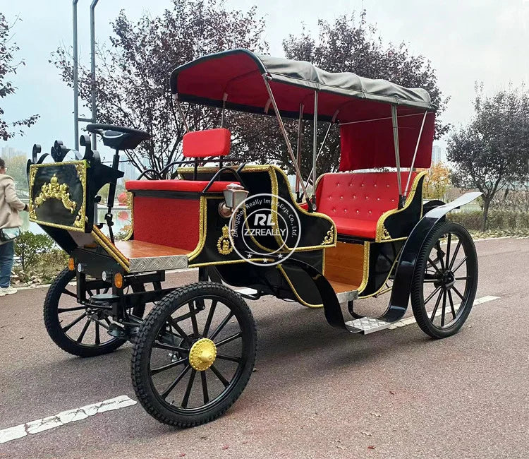 Sightseeing victoria carriage Electric carriage Special transportation Wedding sightseeing carriage Factory price horse carriag