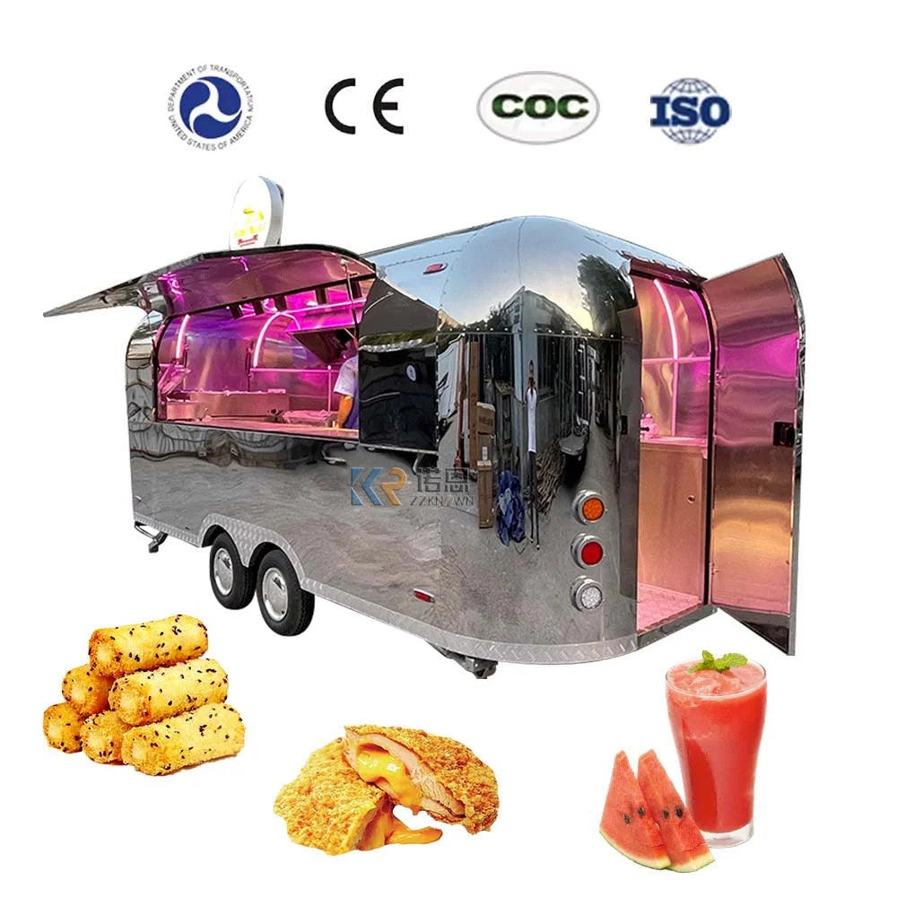 2023 Sweet And Cute Mobile Trailer Water Bar Ice Cream Bus Snack Food Truck Truck Mobile Bar Trailer Airstream Food Truck