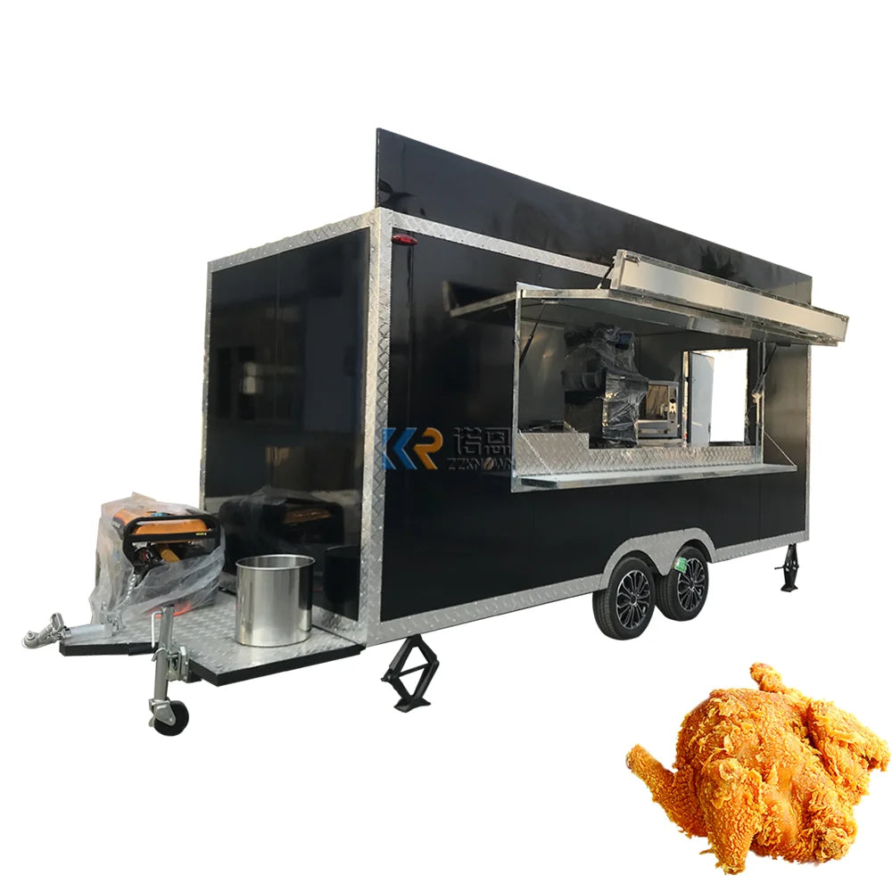 2023 New Car Food Truck Trucks Mobile Kitchen Chinese Fully Equipped Ice Cream Coffee Fast Food Truck