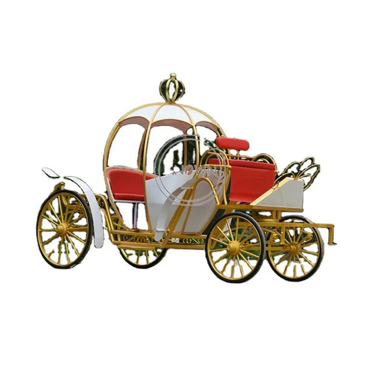 OEM Royal Cinderella Christmas Pumpkin Horse Wedding Carriage Rickshaw Europe Style