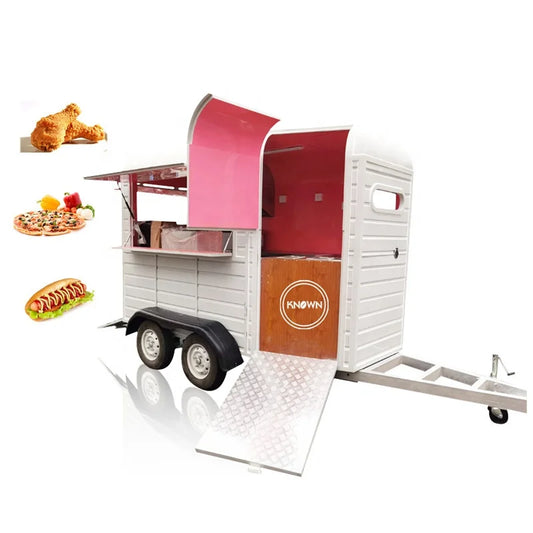 Mobile Ice Cream Food Carts Kitchen Restaurant  Coffee Food Trailer Hot Dog Food Carts with Full Kitchen