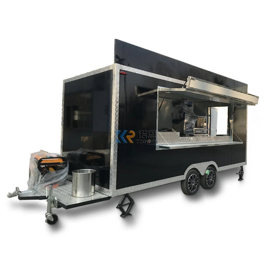 OEM Fully Equipped Food Truck for Sale Europe Customized Concession  Food Cart Bubble Tea Coffee Vending Food Trailer