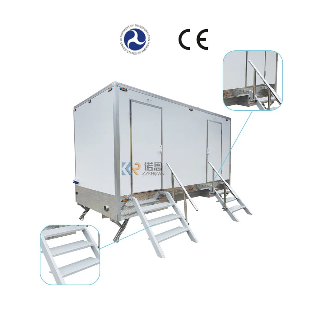 DOT Portable Shower Trailer Restroom Portable Toilet Trailer For Sale Portable Restroom Toilet