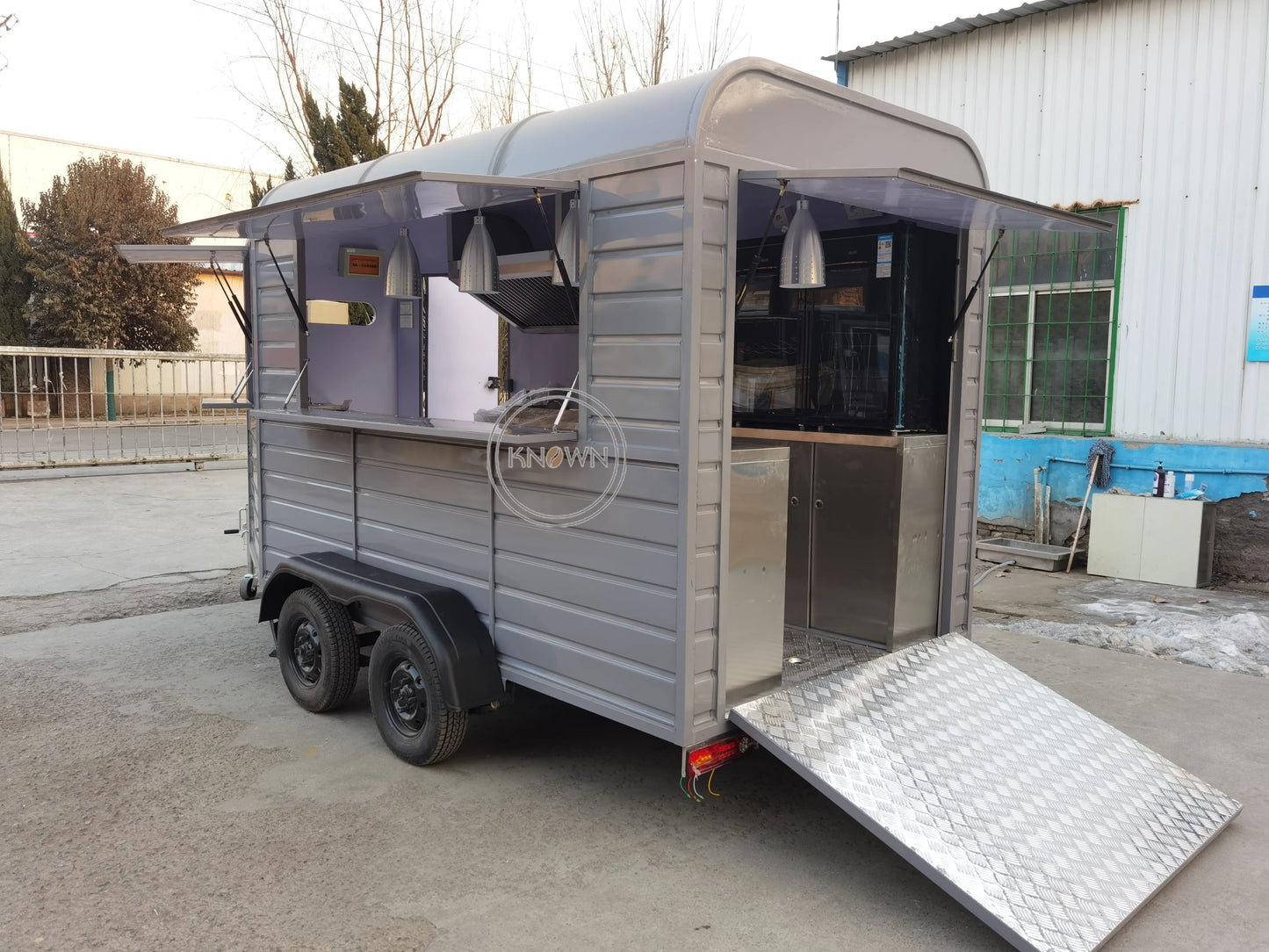 Chariot de restauration mobile OEM, caravane, camion de vente de glaces avec certification CE, kiosque de restauration rapide