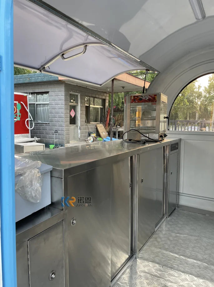 Food Truck Coffee Hot Dog Ice Food Trailers Purchase Fully Equipped Cart Electric Mobile Food Trucks With Full Kitchen