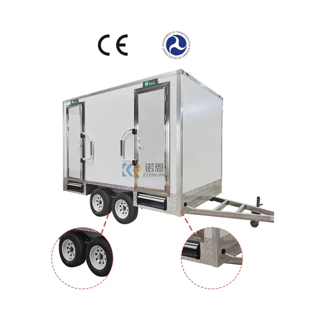 Portable Toliets China Restroom Trailers Modular Container Toilets Temporary Mobile Trailer Toilet