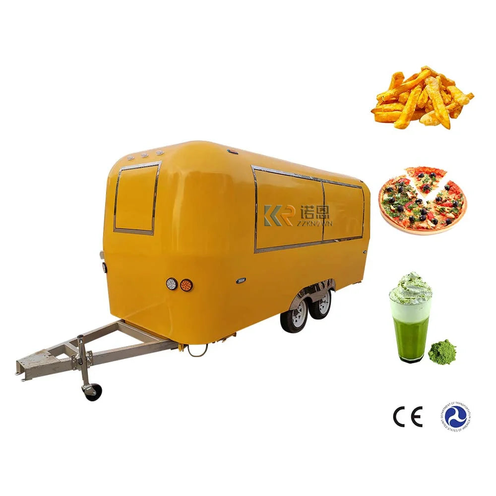 Outdoor Street Food Trailer Hot Dog Food Cart Mobile Street Kitchen Food Vending Truck For Sale USA