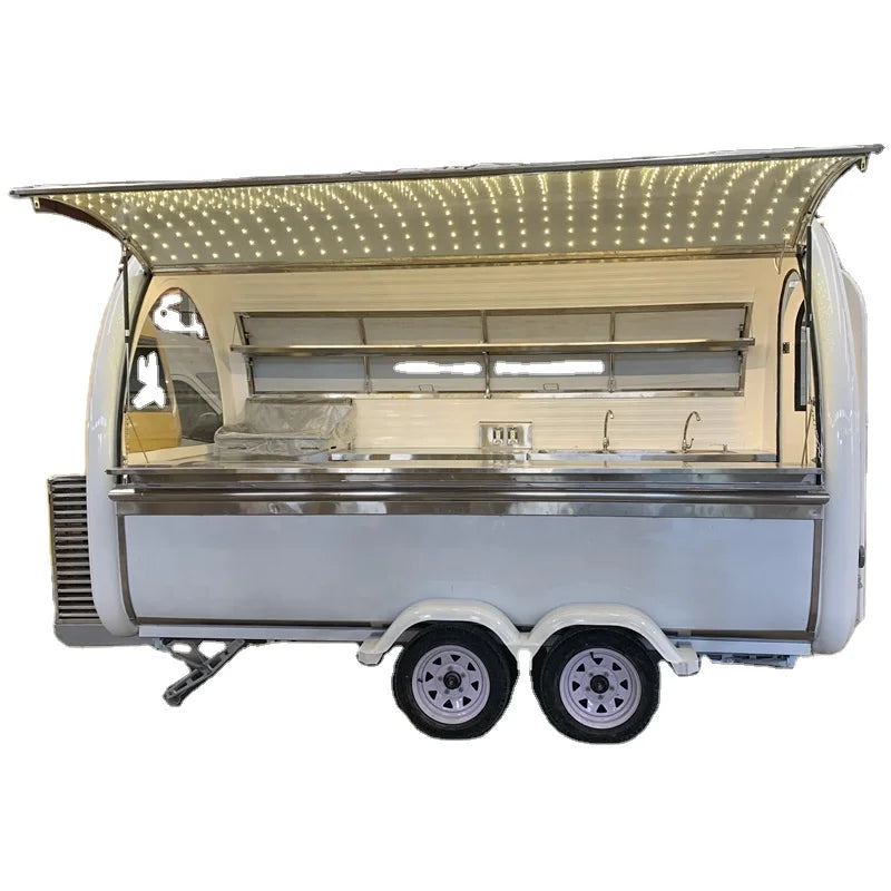 2023 Food Truck Best Selling Customized Fast Food Hamburger Coffee Mobile Food Cart Trailer For Ice Cream Hot Dog