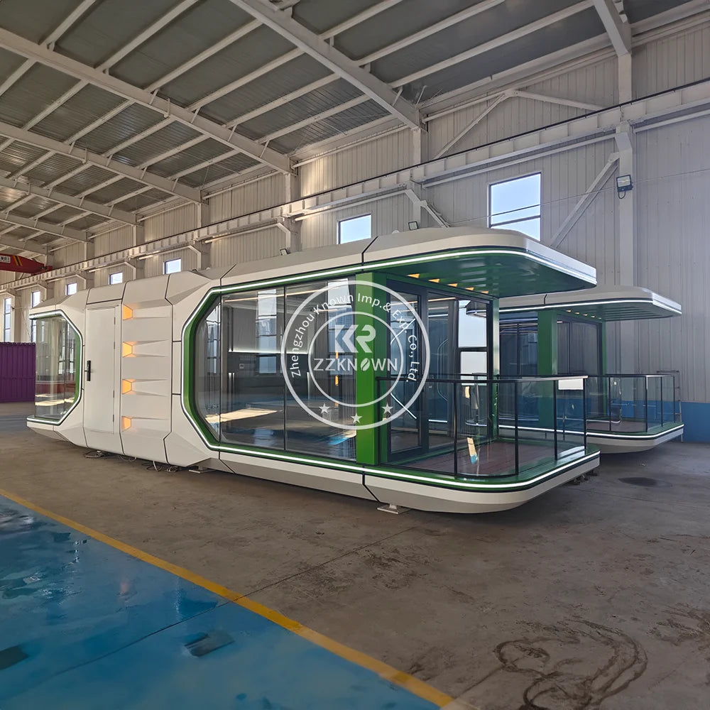 2024 High Quality Capsule House Commercial Space Airship Prefabricated Container House Expandable Container House Price