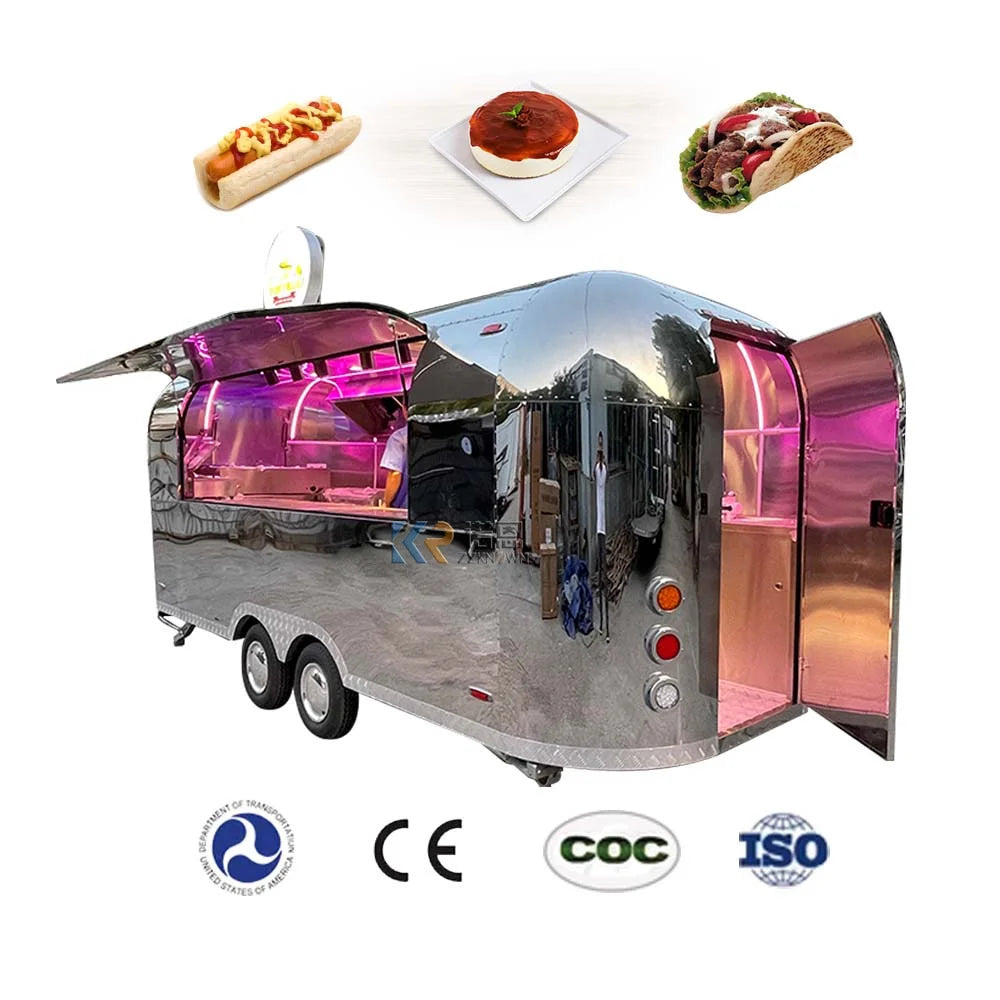 2023 OEM Hot Sale Mobile Food Cart Mobile Vegetable Candy Carts Catering Trailer Food Trucks Newly Type