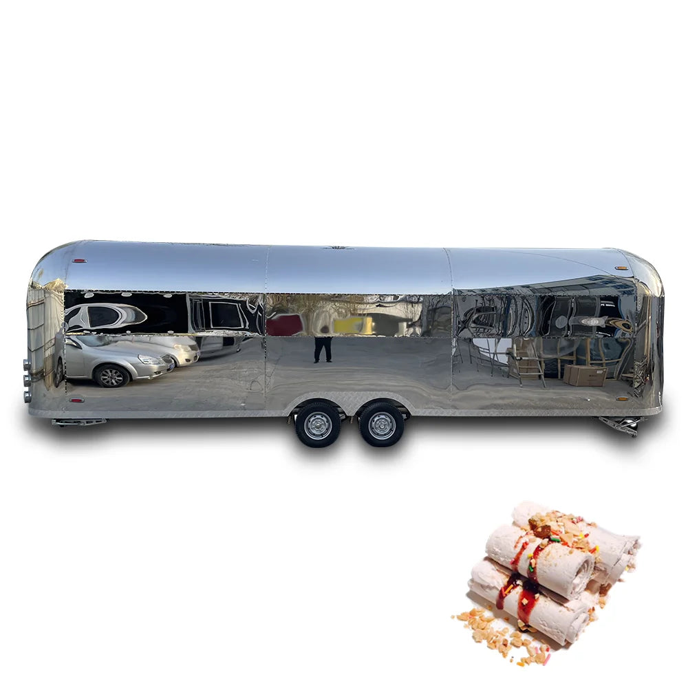 Airstream BBQ Food Truck Trailer Fully Equipped Food Trailer USA Standard Food Truck with Full Kitchen