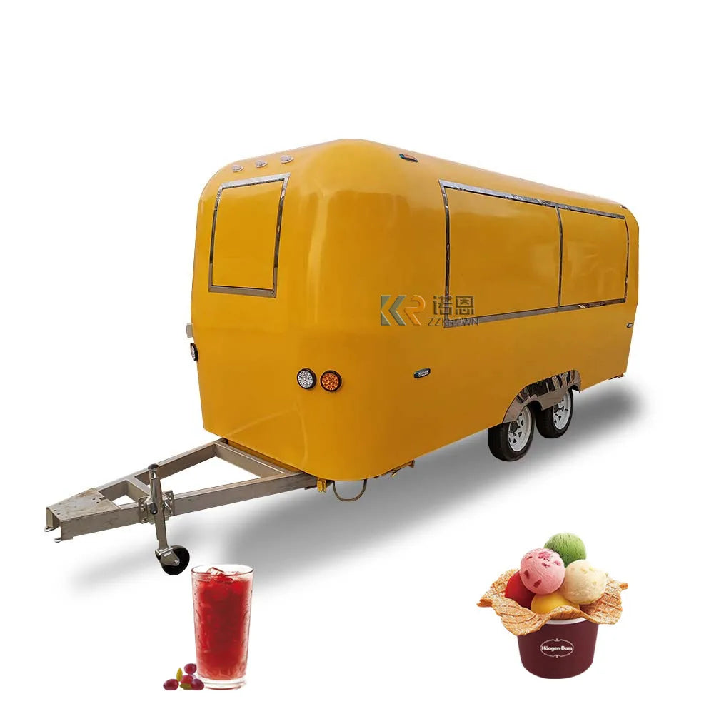 Factory Price Popular Street Catering Trailer Mobile Food Truck Food Trailer With VIN Custom Airstream Cart Concession For Sale