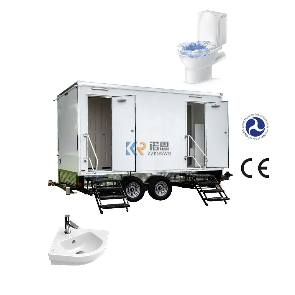 2023 Luxury Most Popular Toilets Plastic Outdoor Cheap Portable Mobile Toilet Restrooms Trailer