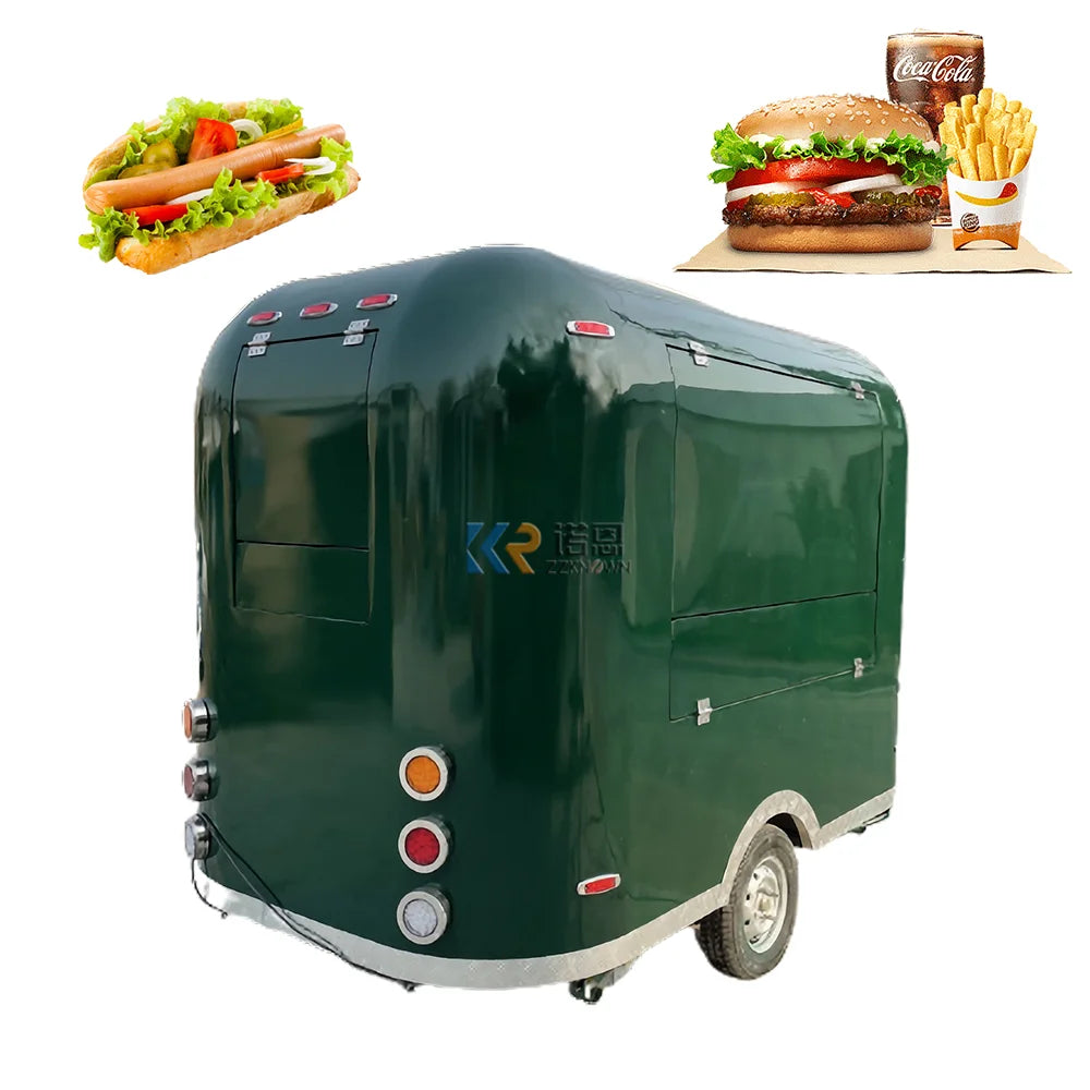 Factory Price Popular Street Catering Trailer Mobile Food Truck Food Trailer null Airstream Mobile Kitchen Fast Food Truck