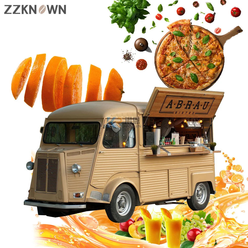 Beer Bar Hot Dog Electric Food Truck Taco Mobile Kitchen Restaurant Vintage Mobile Food Cart for Sale