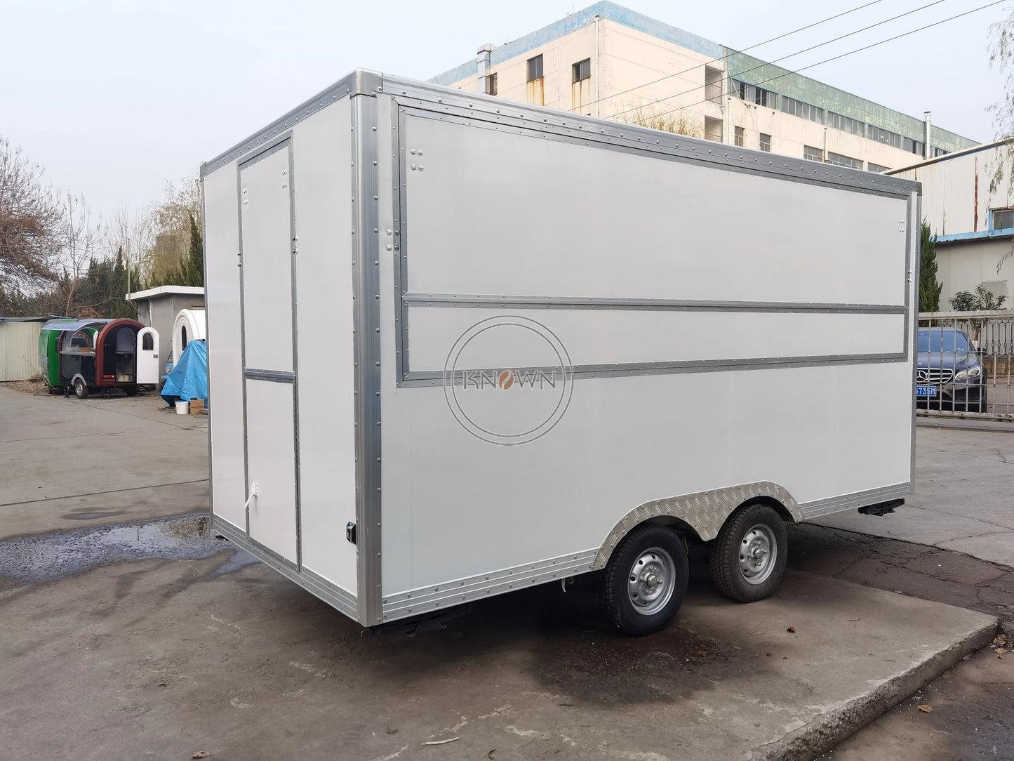 Promotion Mobile Fast Food Trailer Ice Cream CE DOT Breakfast Pizza Vending Cart Stainless Steel Catering Kiosk Food Trailer