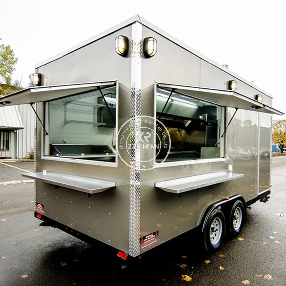 2024 Over Sized Food Trailers Fully Equipped Airstream Mobile Food Trailer Food Truck