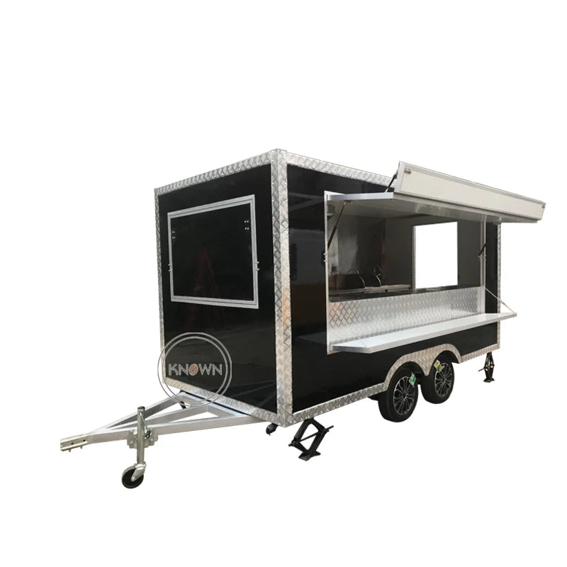 Outdoor Mobile Hot Dog Fast Food Truck United States Standards Food Trailers with DOT VIN Food Vending Cart Cooking Kiosk