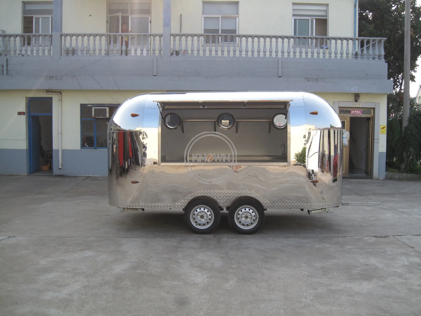 OEM 4m long Airstream hamburger mobile coffee cart food caravan food truck food trailer ice cream car