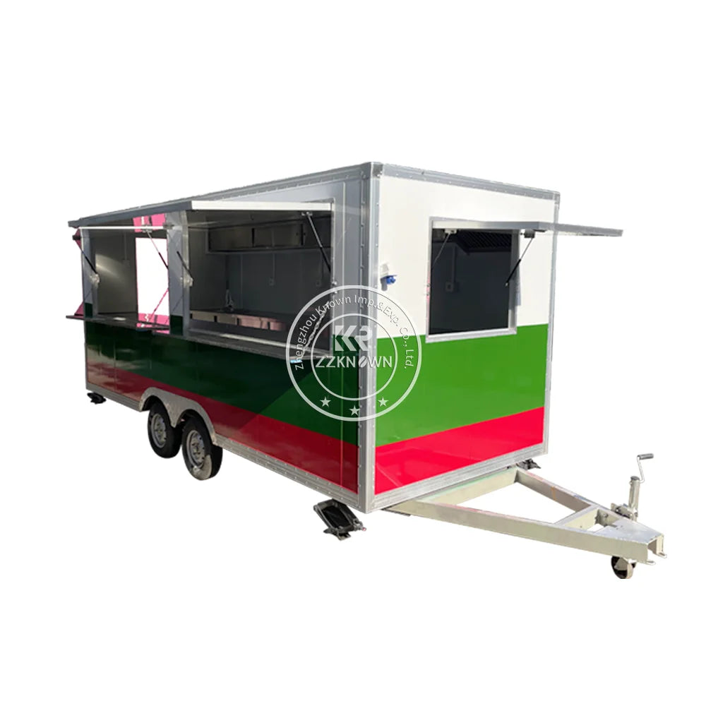 2024 Hotdog And Coffee Cart Catering Truck Fast Food Carts Mobile Trailers Fully Equipped Food Trailer