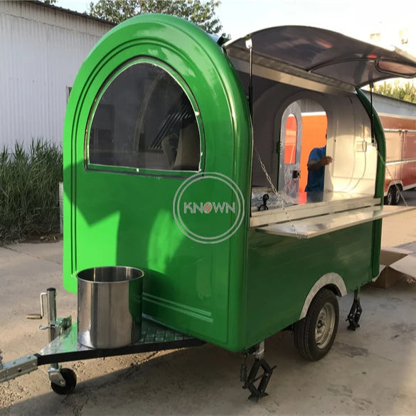 New Fashion Dot Certification Food Carts Pizza Truck Kitchen Mobile Fast Food Cart Hot Dog Beer Bar Food Trailer