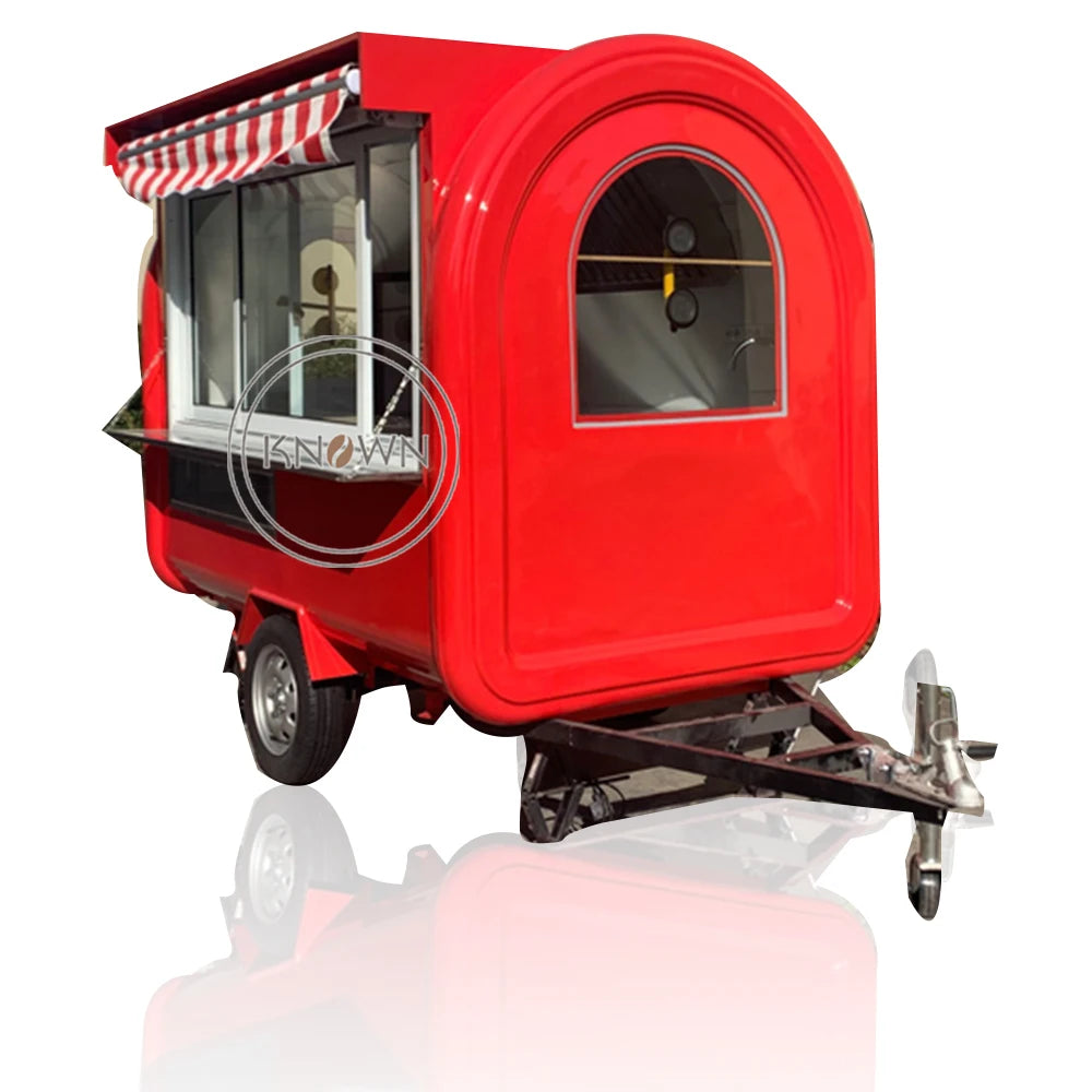 2023 Multifunctional snack food cart manufacturer for fast food hotdog truck food trailer hot selling