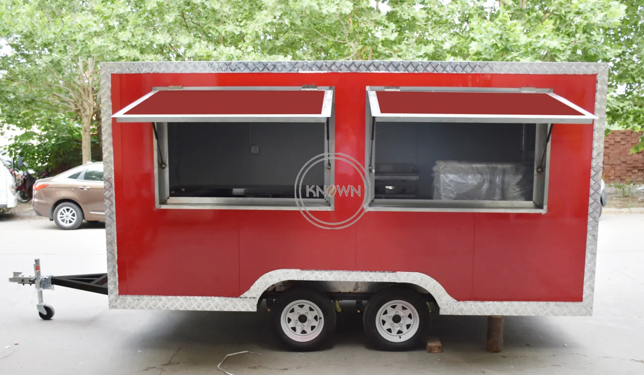 USA Standard Food Trailer with DOT CE Mobile Ice Cream Vending Kiosk for Sale Customized Fast Food Cart