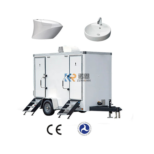 2024 Luxury Portable Bathroom Mobile Restroom Trailers Shower Custom Cheap Price Trailer Toilet Portable