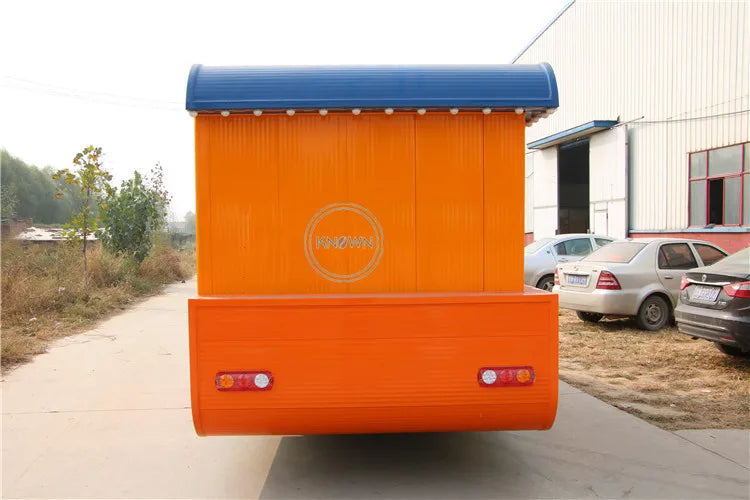 Promotion Boat Type Food Trailer Mobile Street Kitchen Food Cart Truck with CE Certification Fast Snack Breakfast Catering Kiosk