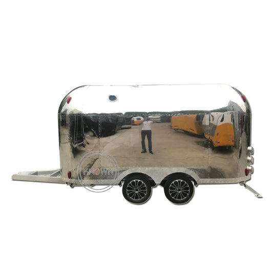 Remolque de comida Airstream de gran venta con certificado DOT CE, carrito de comida rápida móvil, camión de comida totalmente equipado a la venta en EE. UU.