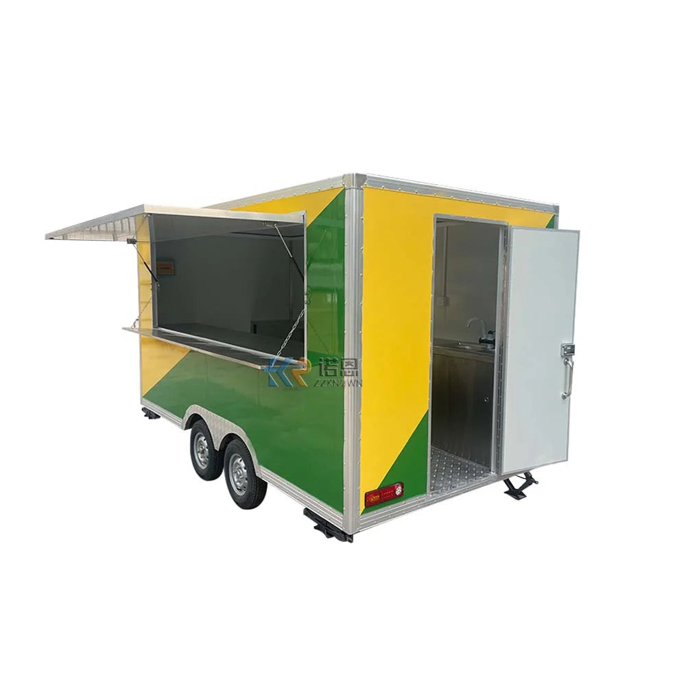 Mobile Food Truck with CE VIN DOT Dining Car Food Trailer For Europe Vendors Hotdog Food Cart