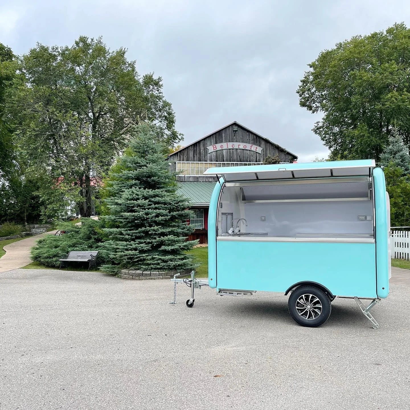 Restaurante móvil, carrito de helados, foodtruck, concesión de comida, tráiler, cocina móvil totalmente equipada, food truck, carrito de comida rápida