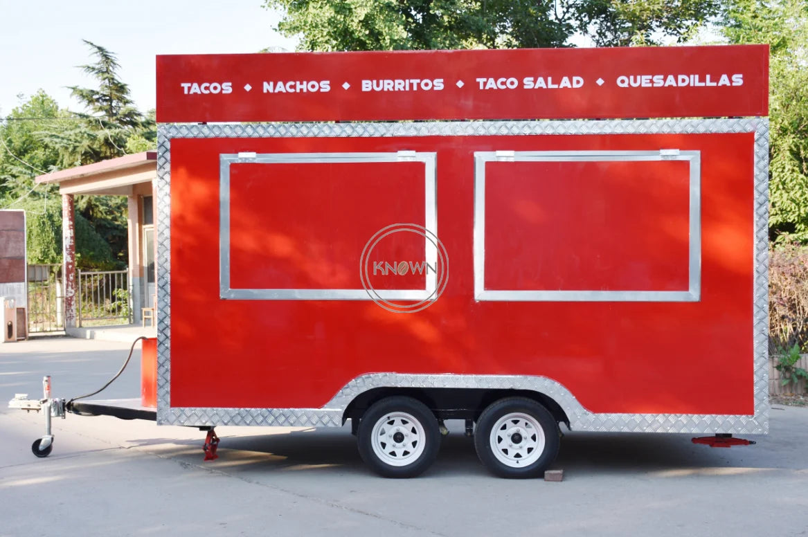 USA Standard Food Trailer with DOT CE Mobile Ice Cream Vending Kiosk for Sale Customized Fast Food Cart