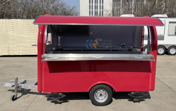 Remorque de cuisine mobile 2024 Camions de restauration rapide à pizza mobiles entièrement équipés avec cuisine complète à vendre